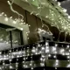 Home KKF 608/WH Kültéri LED-es fényfüggöny, 600 db HIDEG FEHÉR LED-del, 8 fényprogram, fehér vezeték, 20 m