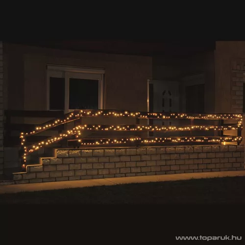 HOME KKL 1000C/WW Kültéri LED-es fényfüzér, 70 m hosszú, 1000 db meleg fehér fényű LED-del, állófényű