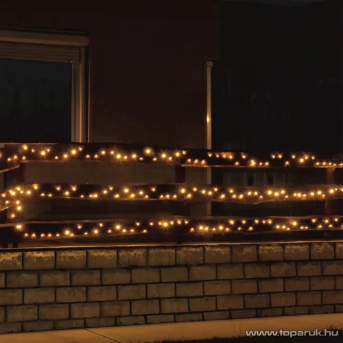 HOME KKL 1000C/WW Kültéri LED-es fényfüzér, 70 m hosszú, 1000 db meleg fehér fényű LED-del, állófényű
