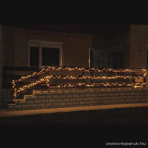 HOME KKL 100C/WW Kültéri LED-es fényfüzér, 7 m hosszú, 100 db meleg fehér fényű LED-del, állófényű