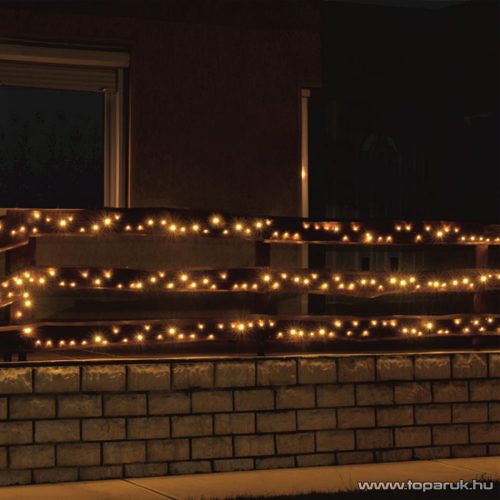 HOME KKL 100C/WW Kültéri LED-es fényfüzér, 7 m hosszú, 100 db meleg fehér fényű LED-del, állófényű