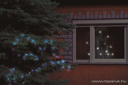 HOME KKL 108/BL Kültéri LED-es fényfüzér, 100 db kék LED-del
