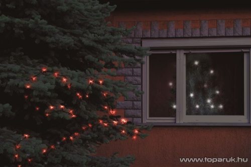HOME KKL 108/RD Kültéri LED-es fényfüzér, 100 db piros LED-del