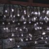 HOME KSF 204/WH Kültéri LED-es sorolható (toldható) jégcsap fényfüggöny, 200 x 200 cm, 204 db hidegfehér LED-del