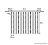 HOME KSF 204/WH Kültéri LED-es sorolható (toldható) jégcsap fényfüggöny, 200 x 200 cm, 204 db hidegfehér LED-del