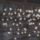HOME KSF 50F/WW Kültéri LED-es sorolható (toldható), villogó jégcsap fényfüggöny, 50 db melegfehér LED-del