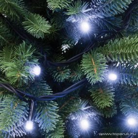   HOME KSI 100/WH Kültéri LED-es sorolható (toldható) fényfüzér, 100 db hidegfehér LED-del