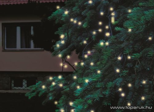 HOME KTI 100C/WW Kültéri sorolható fényfüzér, 100 db melegfehér LED-del, 10 m hosszú