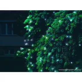   HOME KTI 40/WH Kültéri sorolható LED-es fényfüzér, 40 db hidegfehér LED-del, 4 m hosszú