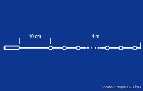 HOME KTI 40/WW Kültéri sorolható fényfüzér, 40 db melegfehér LED-del, 4 m hosszú