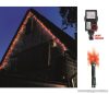 HOME KTL 108/RD Kültéri LED-es fényérzékelős fényfüzér, 100 db piros fényű leddel, 8 programos fényjátékkal