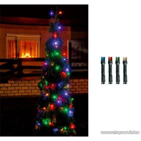   HOME LED 208C/M Kültéri LED-es fényfüzér, 14 m hosszú, 200 db multi (színes) fényű LED-del, 8 programos, memóriás