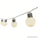 HOME LP 20/WW Kültéri kivitelű LED-es fényfüzér, 20 db műanyag villanykörte, 20 db meleg fehér LED-del