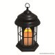 HOME LTN 4/BK Beltéri lámpás LED-es gyertyával, fekete - megszűnt termék: 2020. február