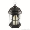 HOME LTN 4/BK Beltéri lámpás LED-es gyertyával, fekete - megszűnt termék: 2020. február