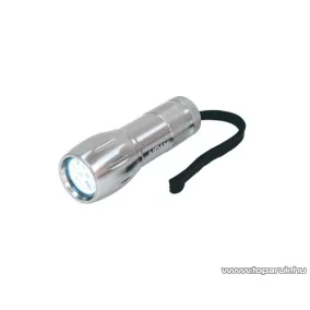HOME MFL 022 LED-es elemlámpa, fém, 9 LED-es