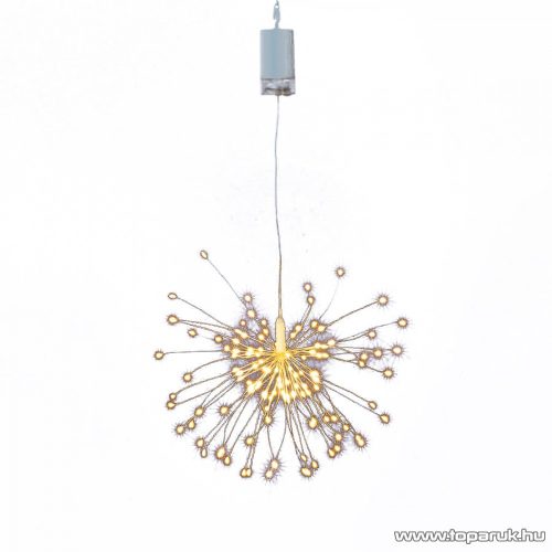 HOME MFW 120/WW Kültéri micro LED-es tüzijáték dekoráció fényfüzér, 120 db melegfehér LED-del + távirányítóval