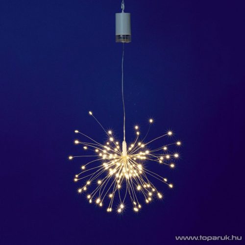 HOME MFW 120/WW Kültéri micro LED-es tüzijáték dekoráció fényfüzér, 120 db melegfehér LED-del + távirányítóval