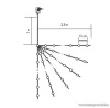 HOME ML 150/WW 6 ágú, 150 db Micro LED-es kültéri fényfüzér köteg (fényháló), meleg fehér színű világítással