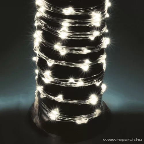 HOME ML 200/WH 10 ágú, 200 db Micro LED-es kültéri fényfüzér köteg (fényháló), hideg fehér színű világítással