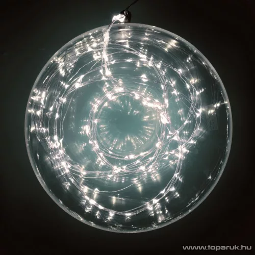 HOME ML 200/WH 10 ágú, 200 db Micro LED-es kültéri fényfüzér köteg (fényháló), hideg fehér színű világítással