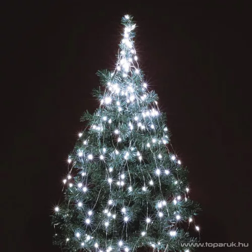 HOME ML 250G/WH 10 ágú, 250 db Micro LED-es kültéri fényfüzér köteg (fényháló), hideg fehér színű világítással