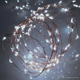   HOME ML 80/WH Kültéri 80 db fényesen ragyogó, pontszerű Micro LED-es fényfüzér, 790 cm hosszú, hideg fehér fényű világítással