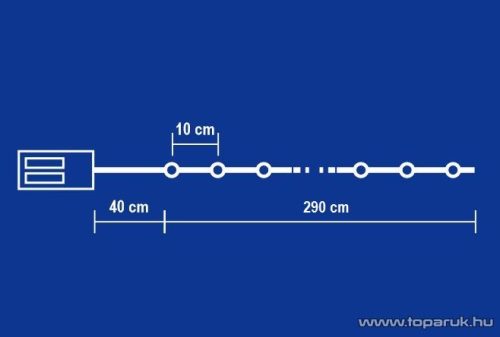 HOME MLC 30/WW Beltéri LED-es mini fényfüzér, 30 db meleg fehér színű leddel