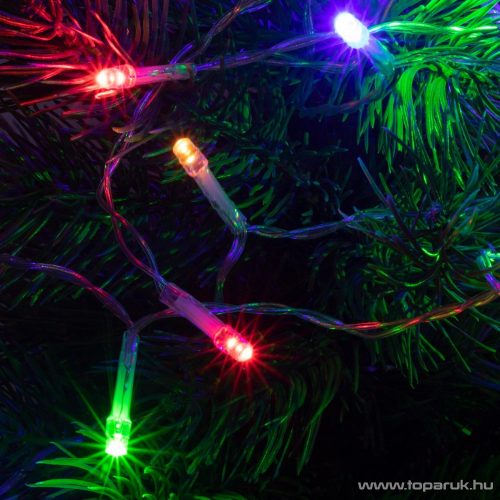 HOME MLC 58/M Kültéri elemes, LED-es, 8 programos mini fényfüzér, 50 db színes (multi) leddel