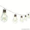 HOME ML 15 GLOBE Kültéri LED-es, elemes fényfüzér, 15 db üveg villanykörte, 75 db meleg fehér micro LED-del