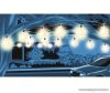 HOME ML 15 GLOBE Kültéri LED-es, elemes fényfüzér, 15 db üveg villanykörte, 75 db meleg fehér micro LED-del