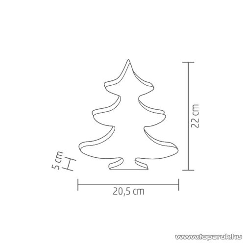 HOME MRL 22/T Beltéri LED-es világító asztali tükördísz, fenyőfa