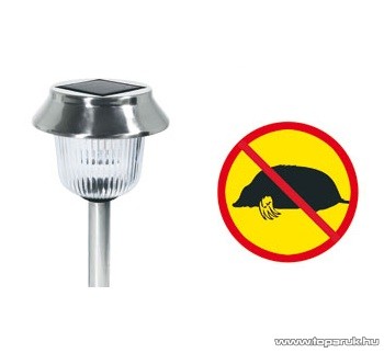 HOME MV 715C Napelemes kerti lámpába épített vakondriasztó, mezei pocok és földikutya riasztó - megszűnt termék: 2016. április