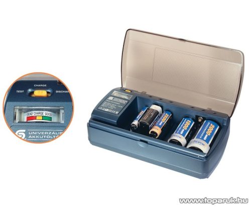 HOME MW 6398GS Kombi akkumulátortöltő Ni-Cd és Ni-Mh akkuk töltésére