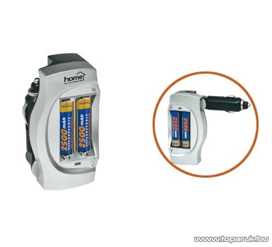 HOME MW 6988 Akkutöltő kihajtható szivargyújtó csatlakozóval