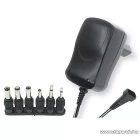   HOME MW MA06 Változtatható feszültségű hálózati adapter, 600 mA,  3-12V, forgatható