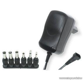   HOME MW MA06 Változtatható feszültségű hálózati adapter, 600 mA,  3-12V, forgatható