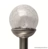 HOME MX 826 LED-es fém és műanyag kivitelű napelemes kerti szolár lámpa, üveggömb (12 cm átmérő)