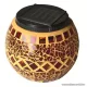 HOME MX 512/S Napelemes üvegmécses dekoráció, sárga - készlethiány