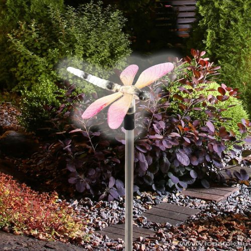 HOME MX 618S Napelemes kerti lámpa, szitakötő design