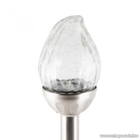   HOME MX 815 Napelemes kerti szolár lámpa, üveg lámpafej, színváltó LED világítással