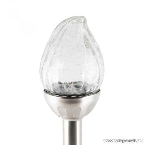 HOME MX 815 Napelemes kerti szolár lámpa, üveg lámpafej, színváltó LED világítással