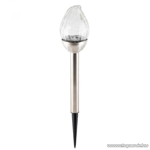 HOME MX 815 Napelemes kerti szolár lámpa, üveg lámpafej, színváltó LED világítással