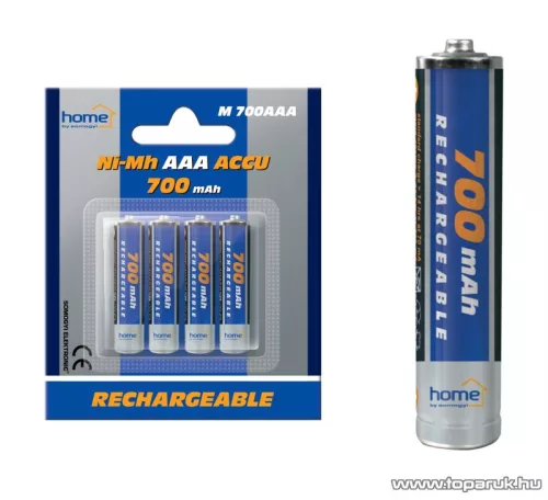 HOME M 700AAA 700 mA Ni-Mh mini ceruza (AAA) akkumulátor, 4 db / csomag