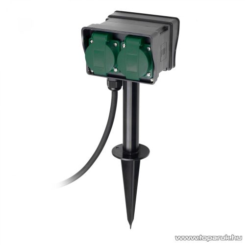 HOME NVL 4-5/BK/1,5 Leszúrható kültéri elosztó, max. 3680 W