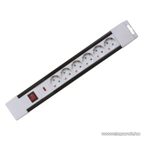   HOME NVP 06K/WH Túlfeszültség védett elosztó, 6 aljzat, fehér