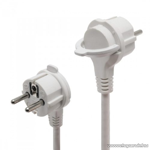 HOME NV 04TK/WH Talpkapcsolós elosztó világító kapcsolóval, 1,5 méter, fehér