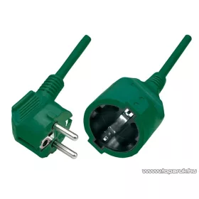HOME NV 2-10/GR/1,5 Hálózati hosszabbító, 10 m, zöld