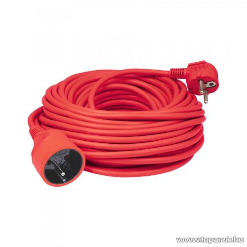 HOME NV 2-20/RD/1,5 Lengőcsatlakozós hálózati hosszabbító, 20 m, piros