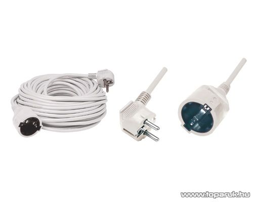 HOME NV 2-30/WH/1,5 Hálózati hosszabbító, fűnyíró kábel, 30 m, fehér